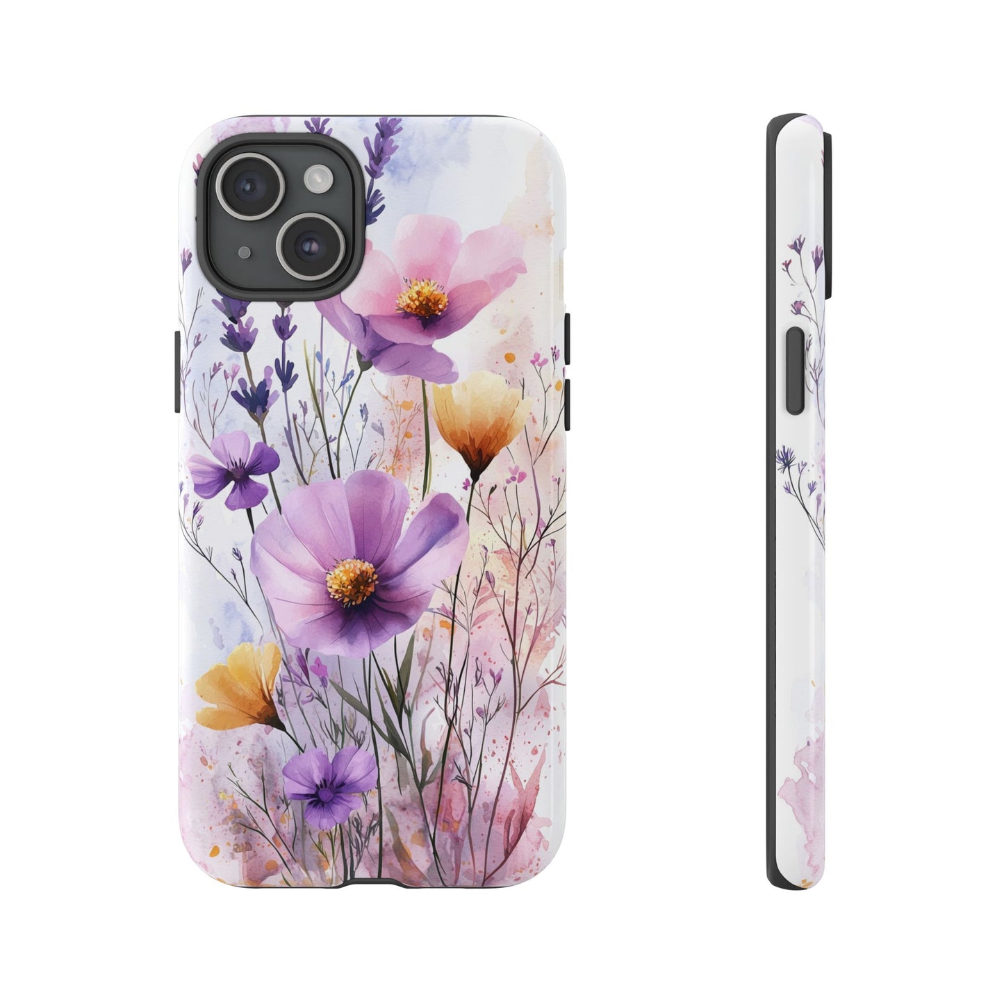 Wildflower Symphony Watercolor Phone Case for iPhone, google Pixel & Samsung