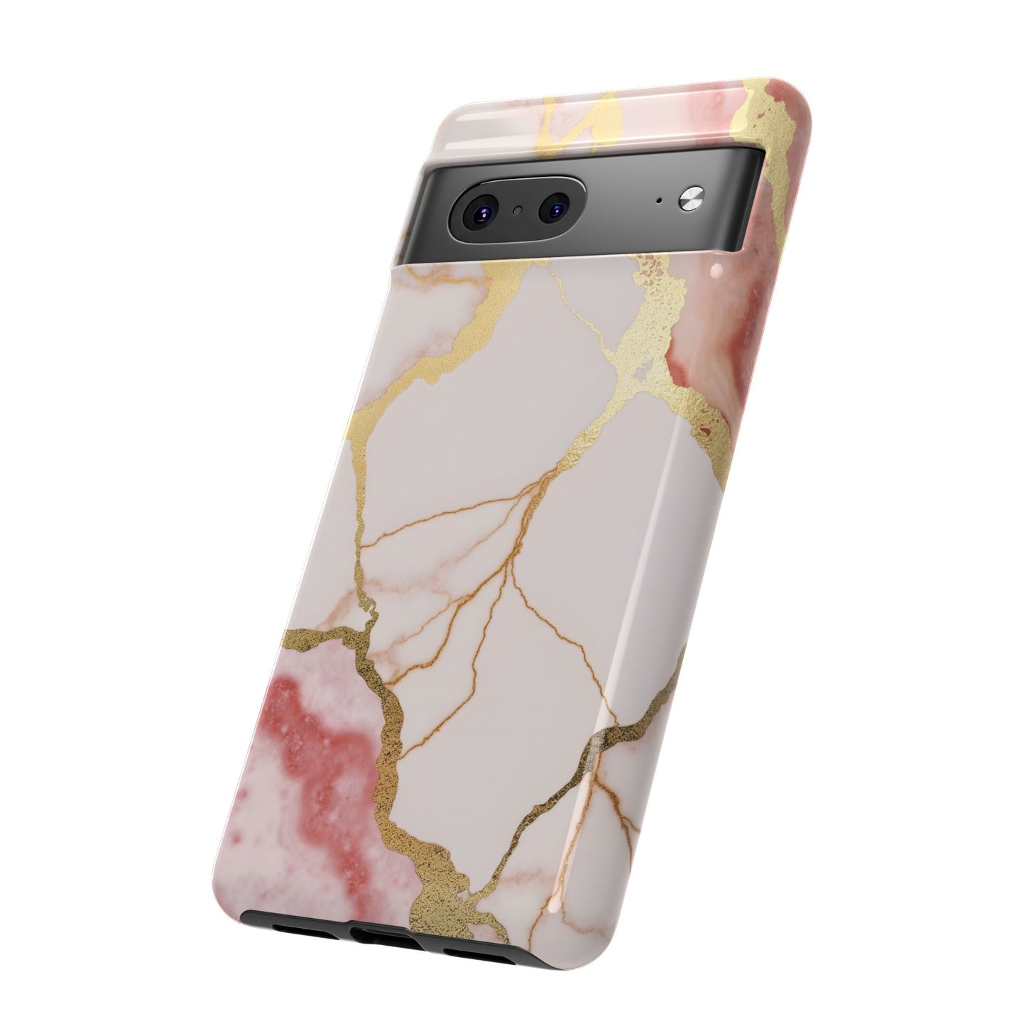 Beautiful Pink Minimal Marble Case Design