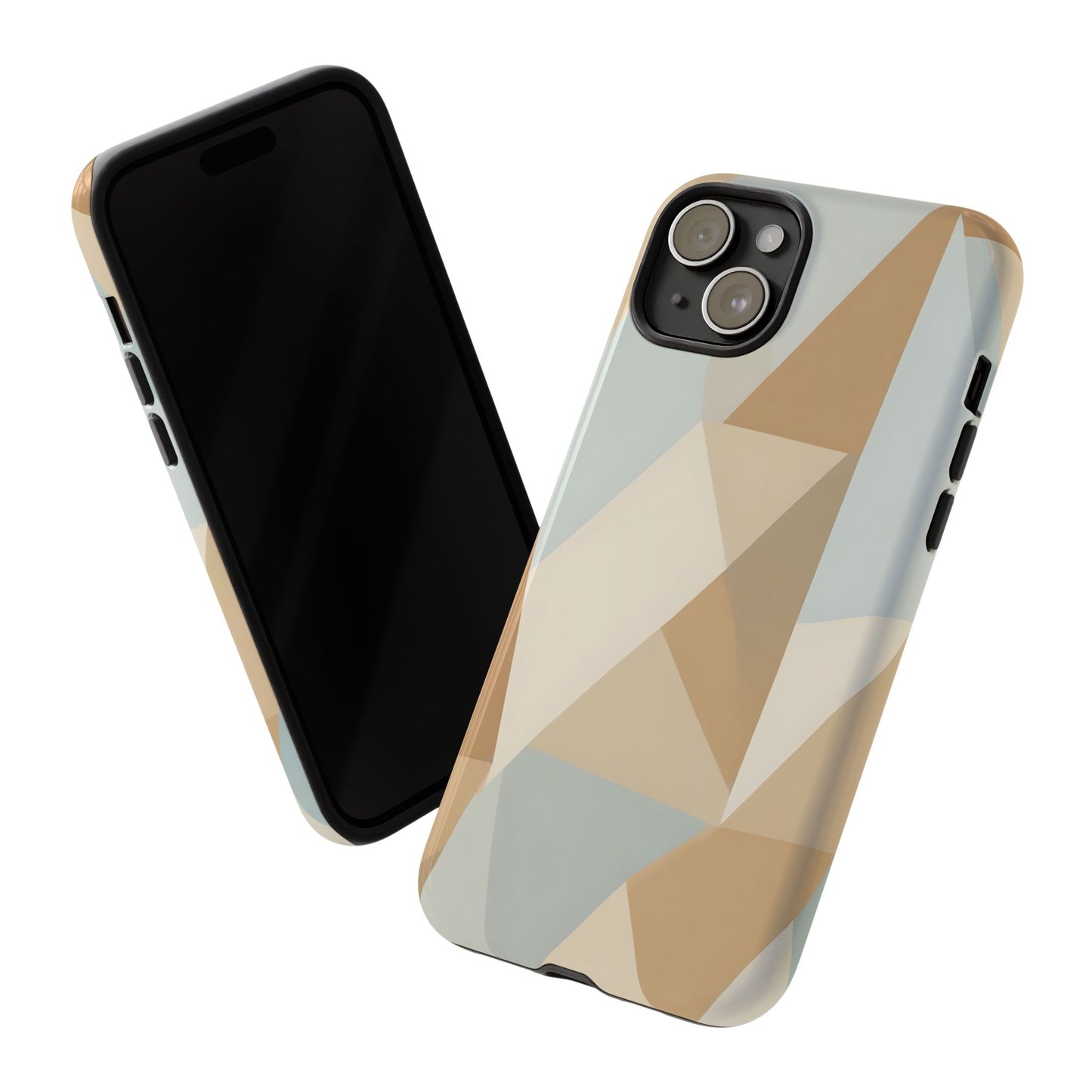 Neutral Geometrical Triangular Abstract Pattern