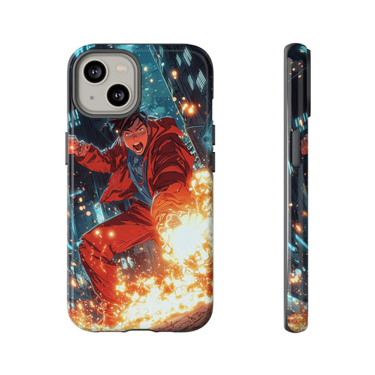 Urban Firestarter | Neon Blaze Hero Phone Case for iPhone, Samsung & Pixel