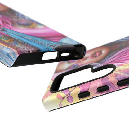 Sunset Glow – Pastel Punk & Floral Ink Mobile Cover