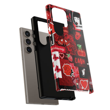 Red Pop Art Neon Vibes Phone Case