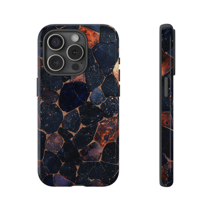 Dark Midnight Terrazzo Phone Case for iPhone, Google Pixel, Samsung