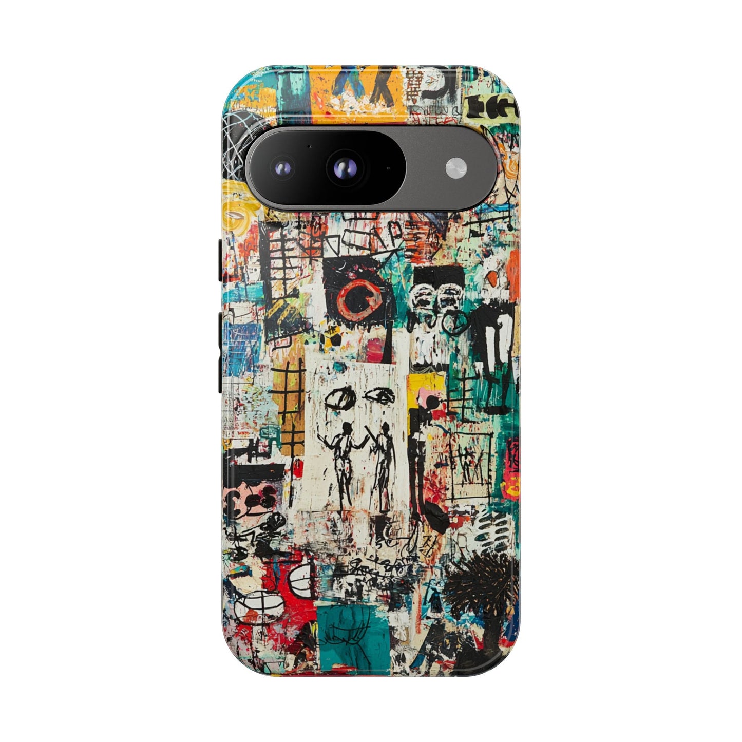 Basquiat Phone Cover – Artistic Modern Graffiti Style - iPhone, Samsung & Google Pixel Cover - Artistic Painting Case,  Art Lover Gift