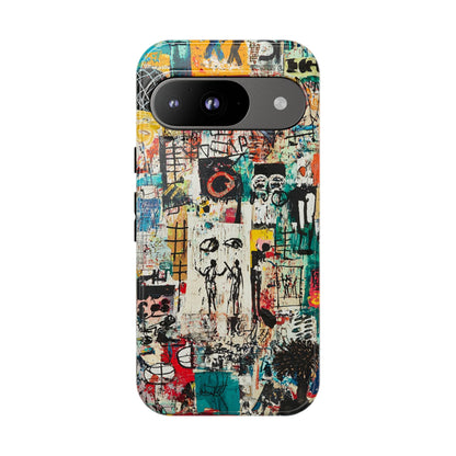 Basquiat Phone Cover – Artistic Modern Graffiti Style - iPhone, Samsung & Google Pixel Cover - Artistic Painting Case,  Art Lover Gift