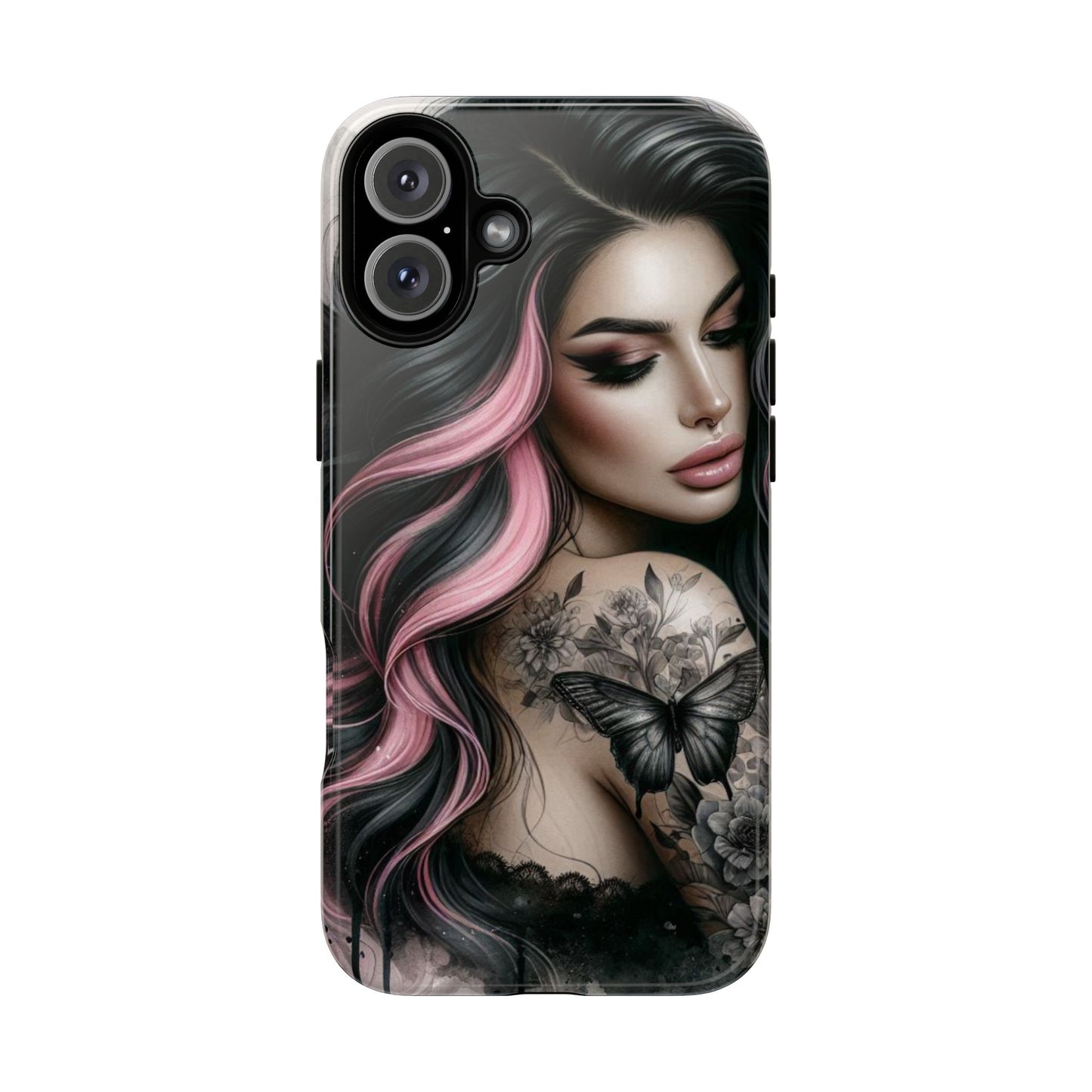 Butterfly Noir – Gothic Beauty & Inked Elegance Mobile Cover