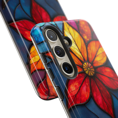 Radiant Blossom: Red and Orange Floral Elegance