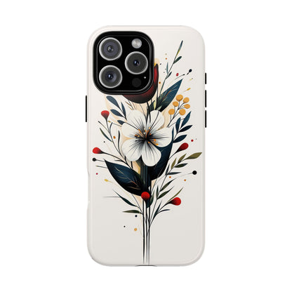 Wild Bloom – Minimal Floral Phone Case for iPhone, Pixel & Samsu
