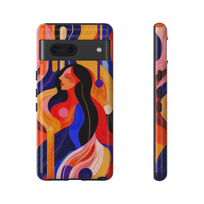 Muse in Motion – Abstract Goddess Phone Case for iPhone, Samsung & Pixel