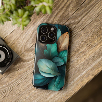 Iridescent Peacock Feather Luxe Phone Case for iPhone, Samsung & Google Pixel
