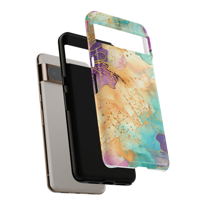 Golden Aura Abstract Watercolor Mobile Case