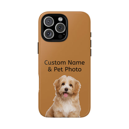 Personalized Custom Pet Phone Case – Add Your Name, Pet Photo or Any Text– Unique Gift for iPhone, Samsung  & Google Pixel – Protective & Stylish Cover"