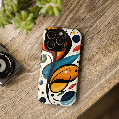 Vibrance Bloom – Bold Abstract Burst Phone Case for iPhone, Google Pixel, Samsung