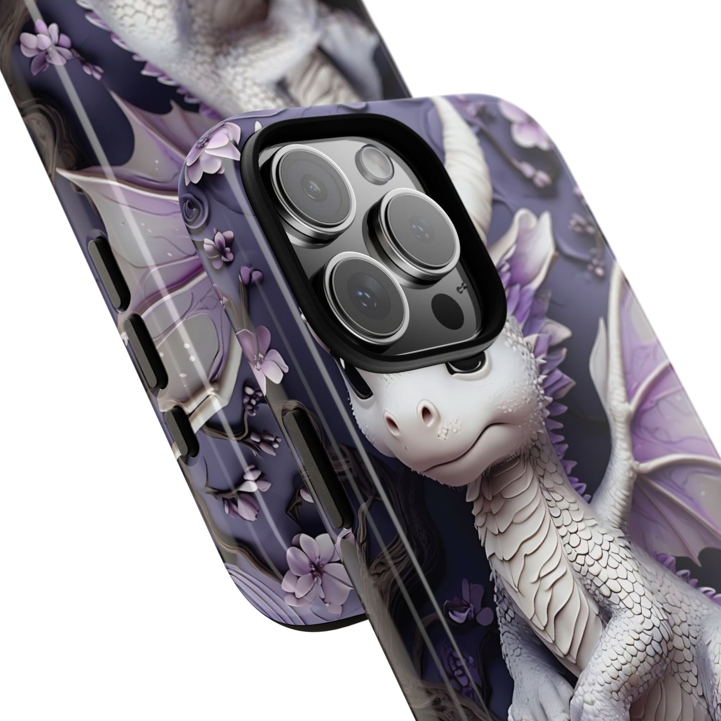 Charming Young Dragon on a Branch Phone Case Design