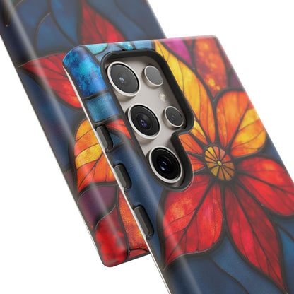 Radiant Blossom: Red and Orange Floral Elegance