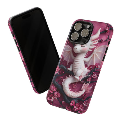 Whimsical 3D Relief Artwork Of A Cute Dragon phone case design