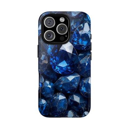Blue Crystal Aesthetic Phone Case for iPhone, Google Pixel, Samsung