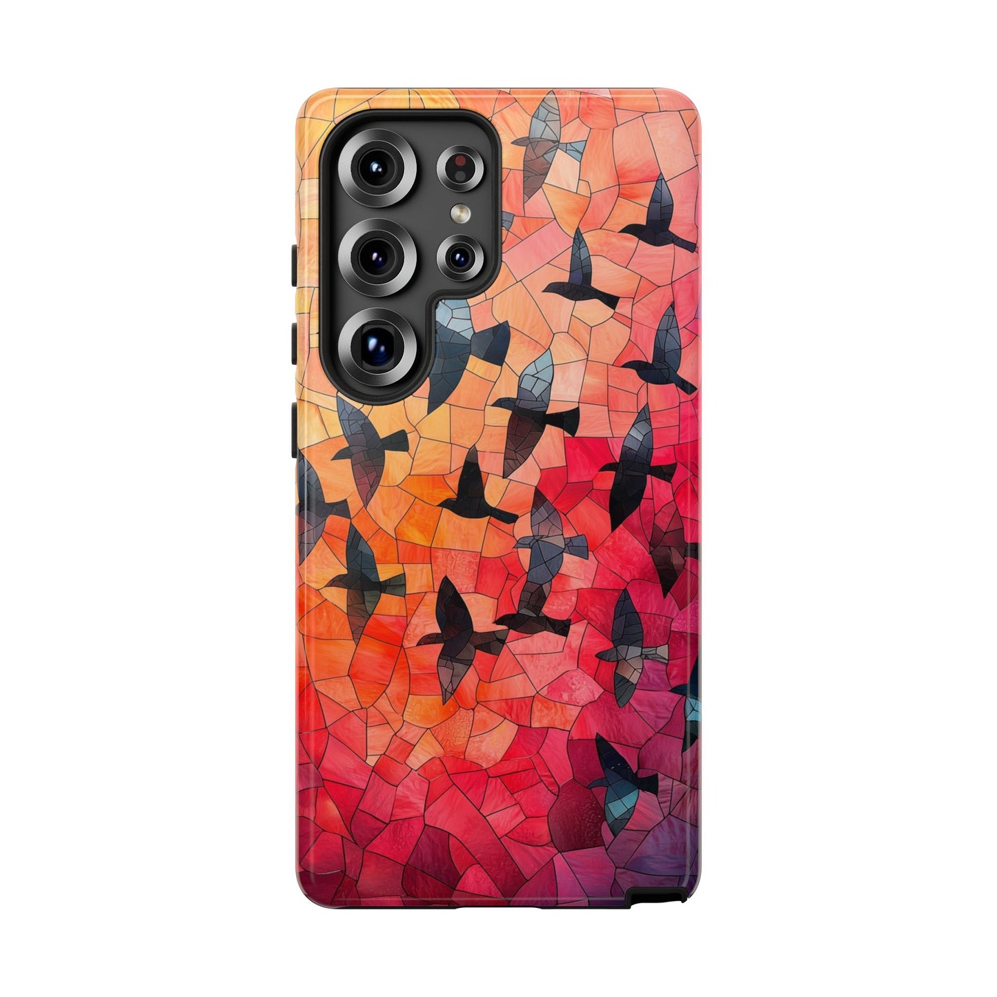 Chorus of Flight – Mosaic Birds Phone Case for iPhone, Samsung & Pixel