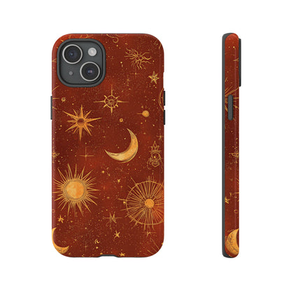 Terracotta Celestial Dreams Boho Phone Case for iPhone, Pixel & Samsung