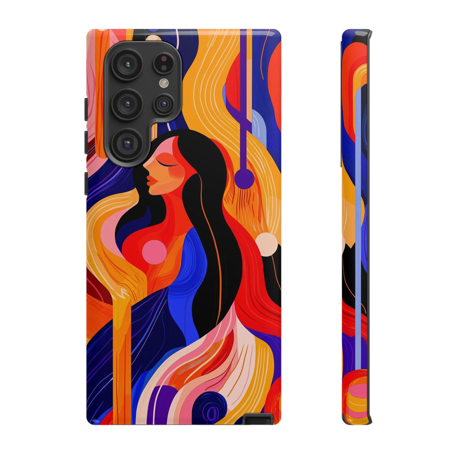 Muse in Motion – Abstract Goddess Phone Case for iPhone, Samsung & Pixel