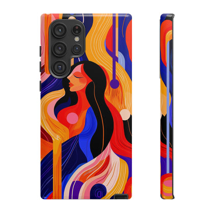 Muse in Motion – Abstract Goddess Phone Case for iPhone, Samsung & Pixel