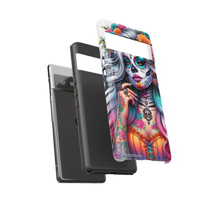 Sugar Skull Goddess – Día de los Muertos Floral Queen Mobile Cover