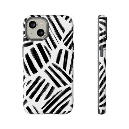 Sleek Noir Striped Phone Case for iPhone, google Pixel & Samsung