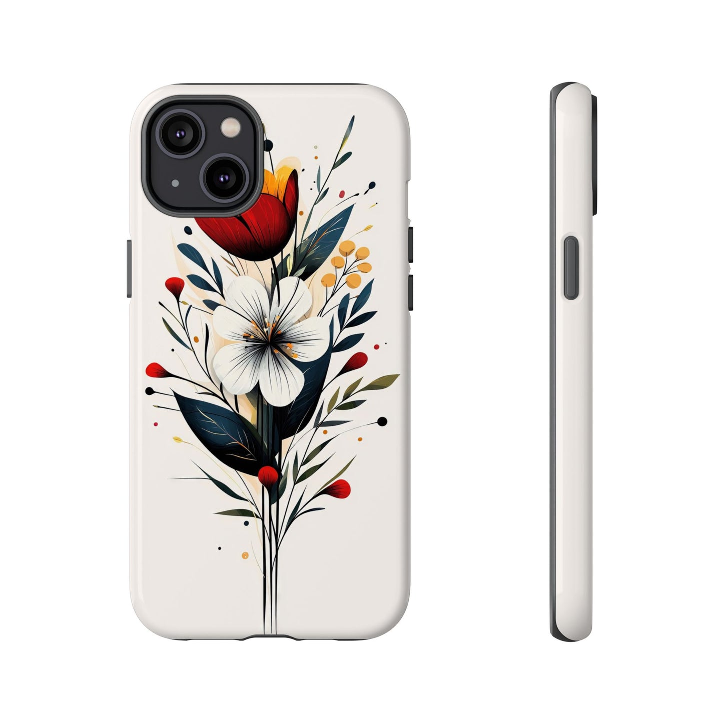 Wild Bloom – Minimal Floral Phone Case for iPhone, Pixel & Samsu