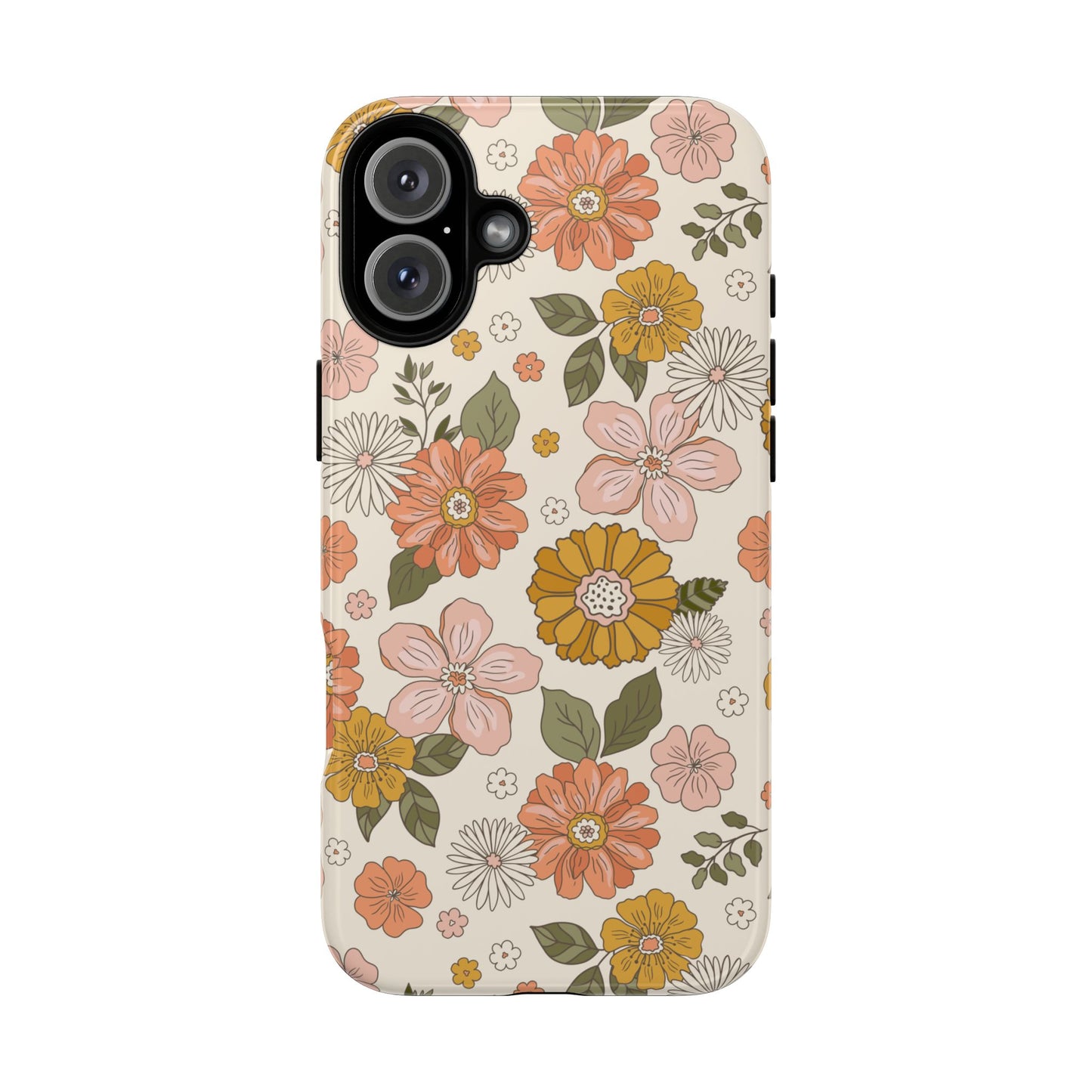Retro Floral Phone Case - Vintage Aesthetic for iPhone, Samsung & Google Pixel