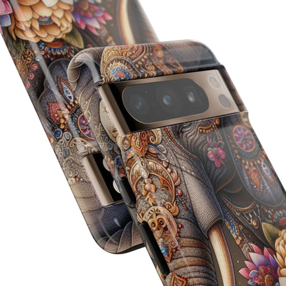 Royal Ornate Elephant Mobile Cover – Luxurious Bohemian Art