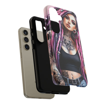Tattooed Rebel – Gothic Cat Spirit Mobile Cover