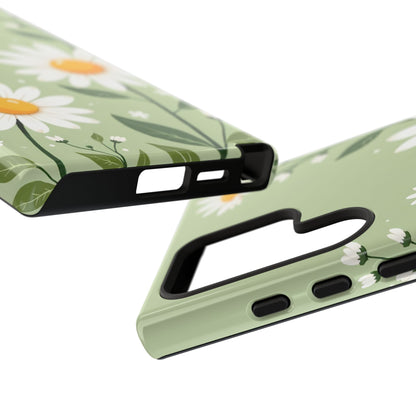 Green Floral Case, Daisy Pattern Design, Iphone Case Design, Perfect Gift For Her