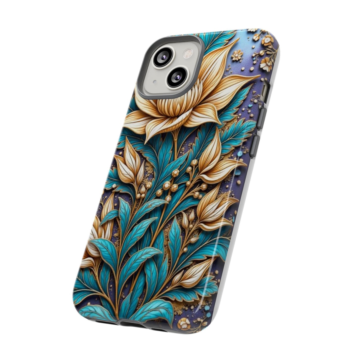 Golden Chrysanthemum: Floral Stained Glass Masterpiece