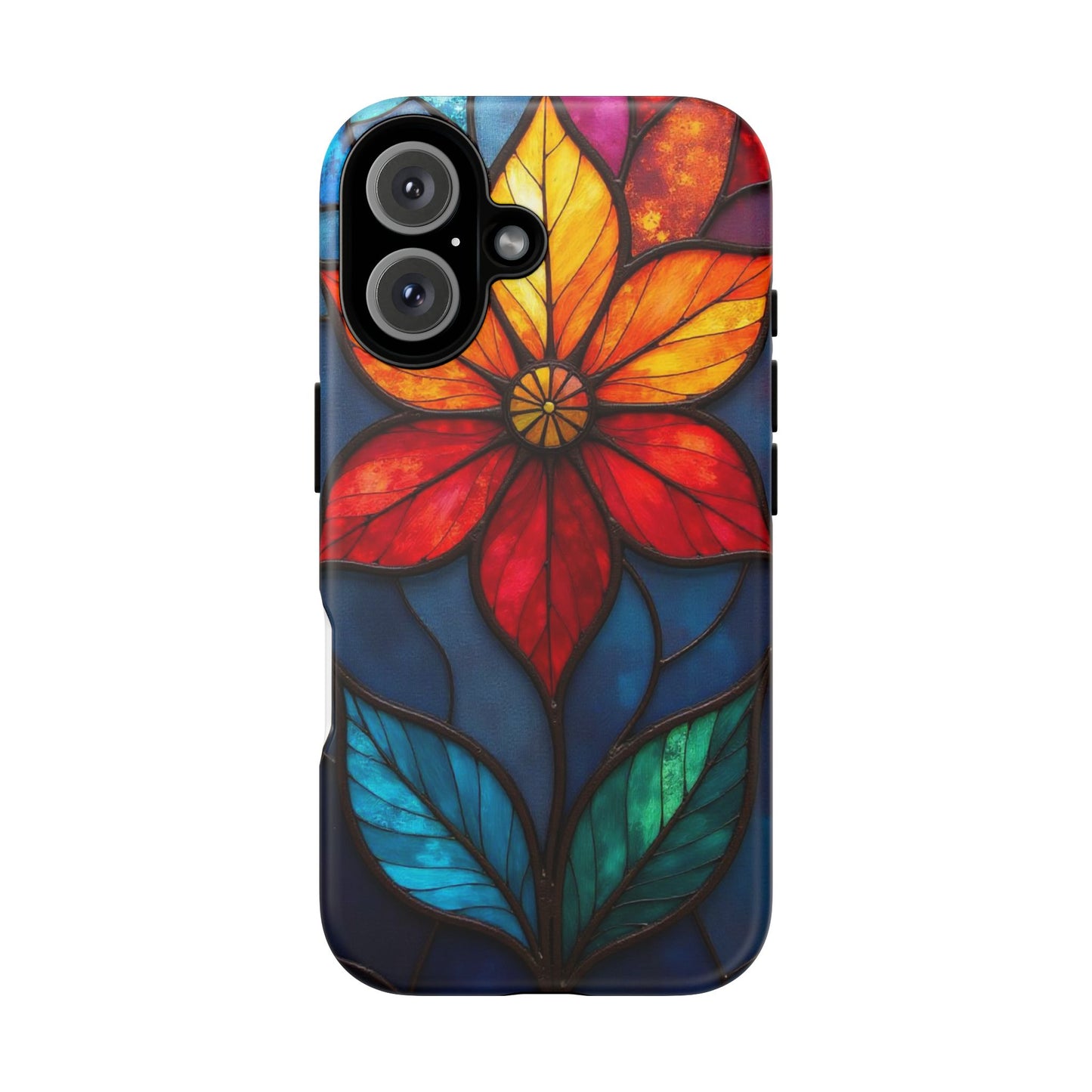 Radiant Blossom: Red and Orange Floral Elegance