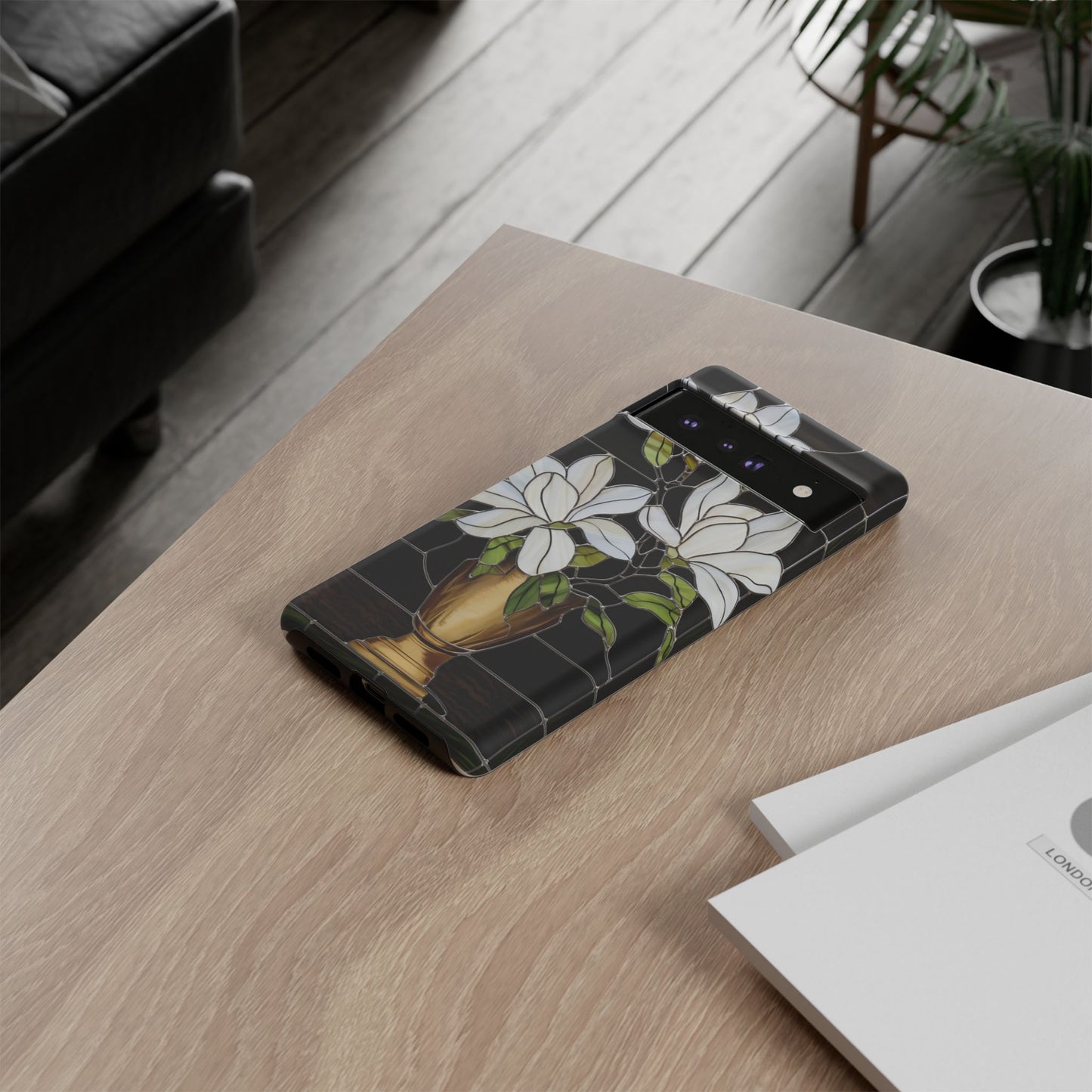 Stained Glass Floral Phone Case