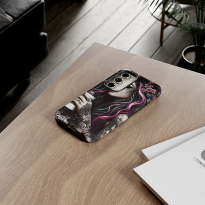 Tattooed Serenity – Gothic Coffee Lover Mobile Cover