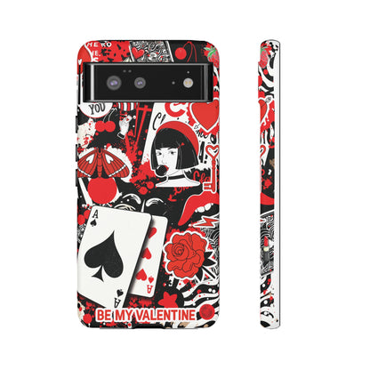 Bold Red & Black Ace Card Phone Case