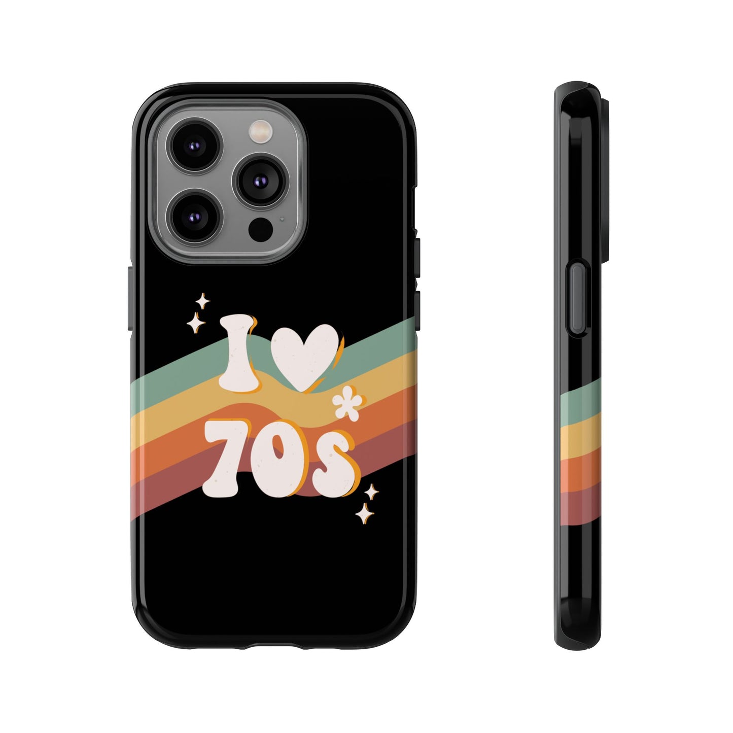 Retro "I Love 70s" Phone Case – Vintage Groovy Design for iPhone, Samsung & Google Pixel