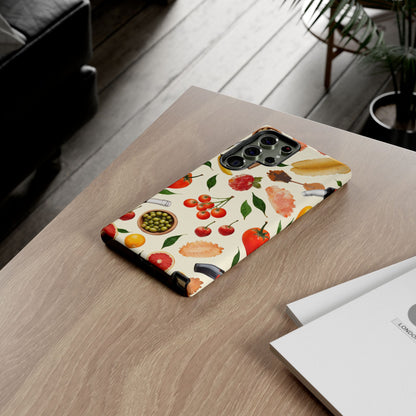 Fresh Fruits & Veggies Pattern Phone Case