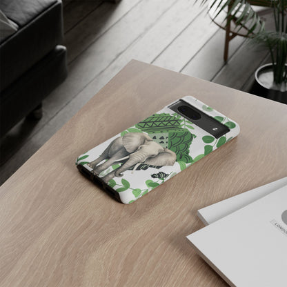 Tropical Elephant Mobile Cover – Nature-Inspired Boho Art