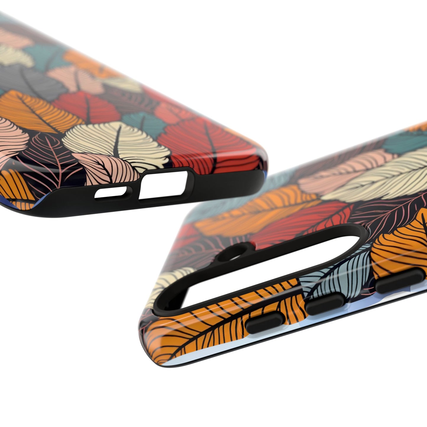 Colorful Abstract Leaves Pattern Design