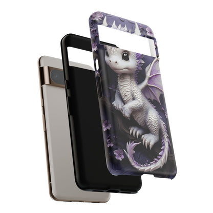Charming Young Dragon on a Branch Phone Case Design