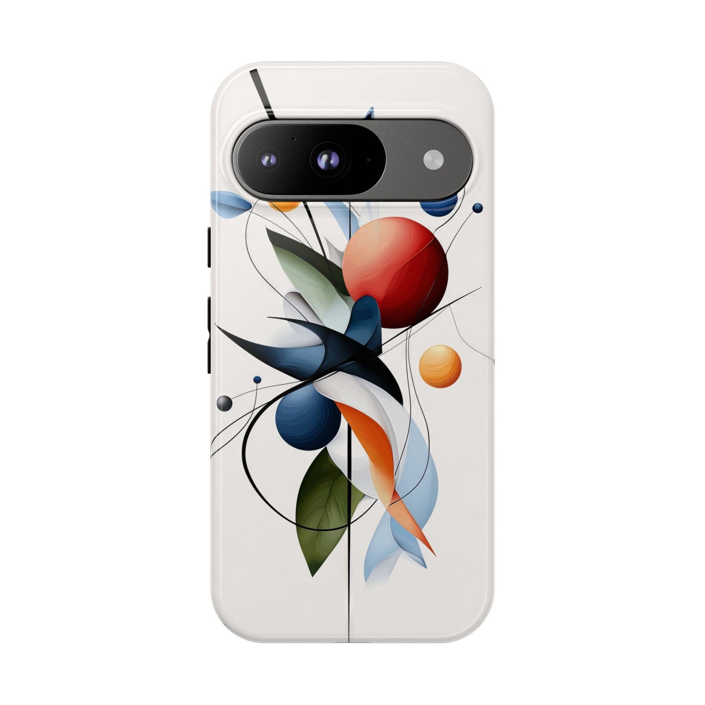 Orbit Bloom – Minimal Abstract Art Phone Case for iPhone, Samsung & Pixel