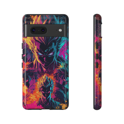 Multiverse Saiyan Rebellion | Comic-Style Anime Warriors Explosion Phone Case for iPhone, Samsung & Pixel