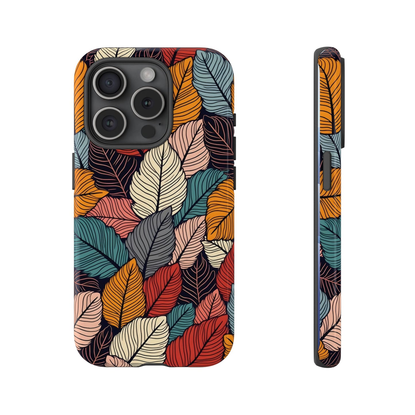 Colorful Abstract Leaves Pattern Design