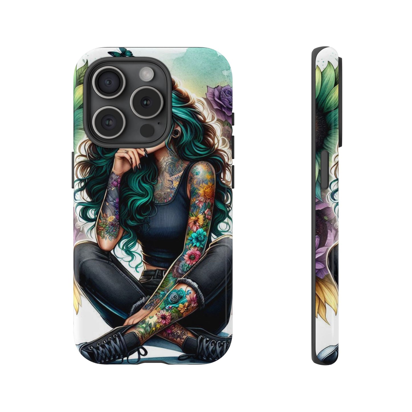 Urban Wildflower – Edgy Tattooed Beauty Mobile Cover