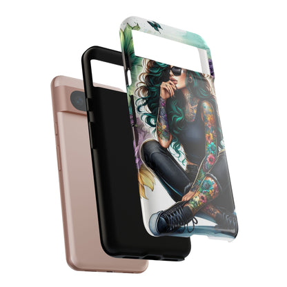 Urban Wildflower – Edgy Tattooed Beauty Mobile Cover