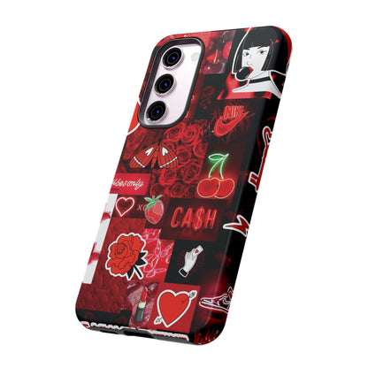 Red Pop Art Neon Vibes Phone Case