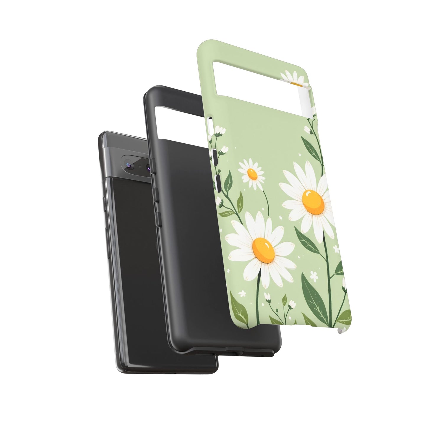 Green Floral Case, Daisy Pattern Design, Iphone Case Design, Perfect Gift For Her