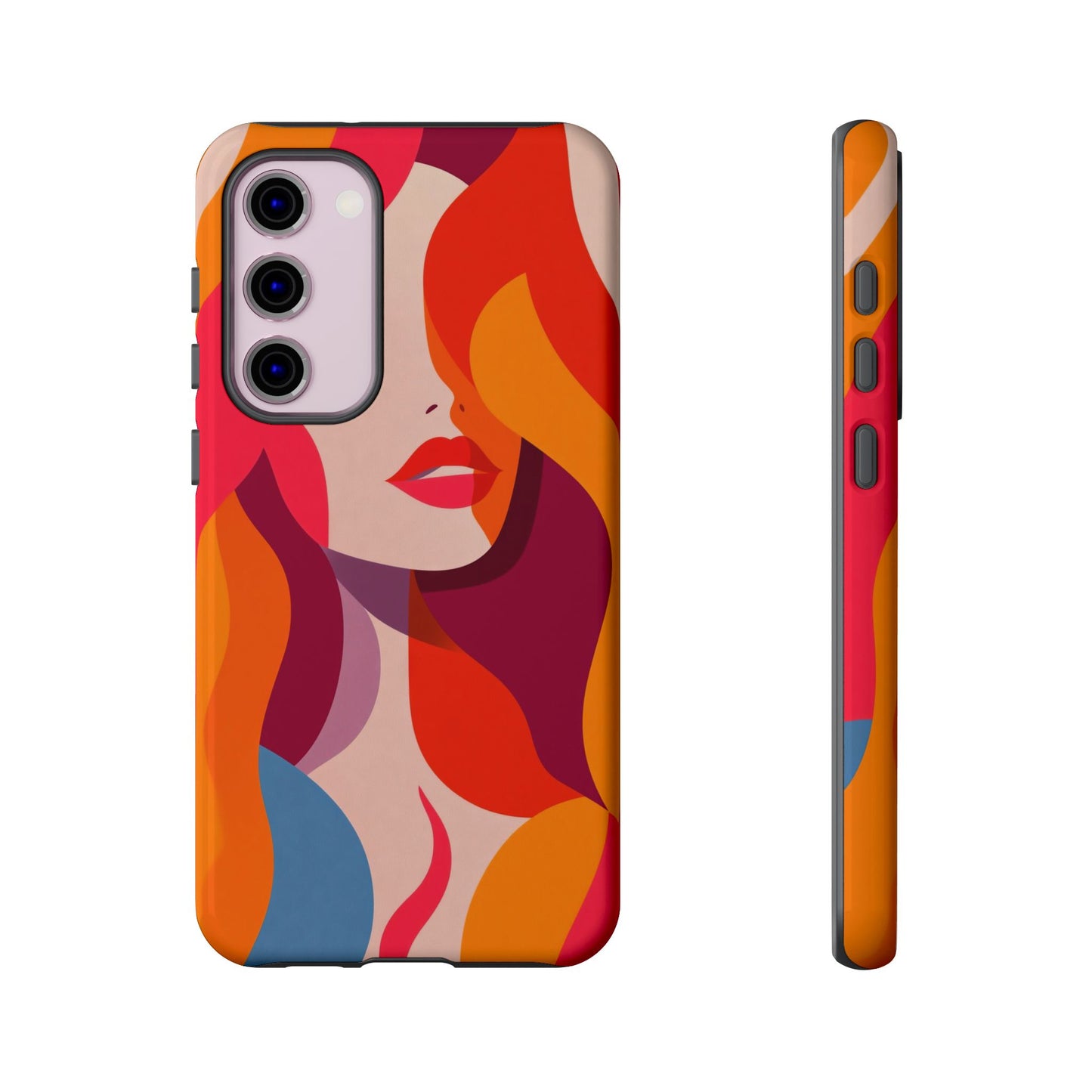 Flame Muse – Abstract Goddess Phone Case for iPhone, Samsung & Pixel